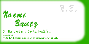 noemi bautz business card